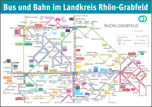 ÖPNV-Verbindungen Rhön-Grabfeld (Quelle: Landkreis Rhön-Grabfeld)