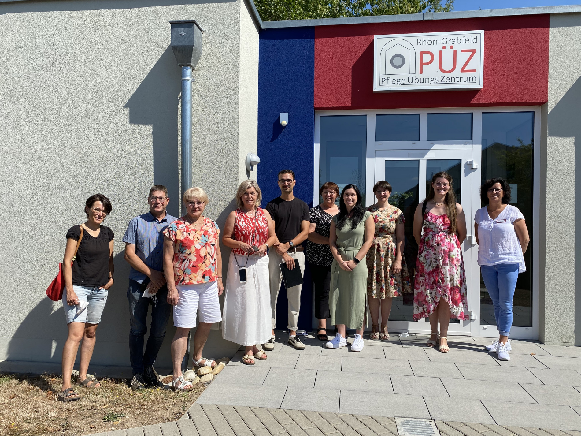 Das Gremium für Senioren und Menschen mit Behinderung besuchte im August 2022 das PÜZ in Mellrichstadt. Die Streutalallianz ist Teil des Gremiums (Foto: Melanie Hofmann).